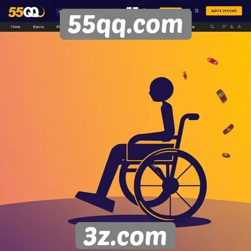 Acessibilidade e suporte no site 55qq.com