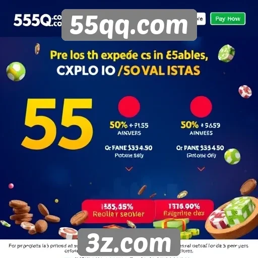 Promoções e bônus disponíveis em 55qq.com